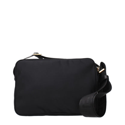 Versace Black Fabric Crossbody Bag