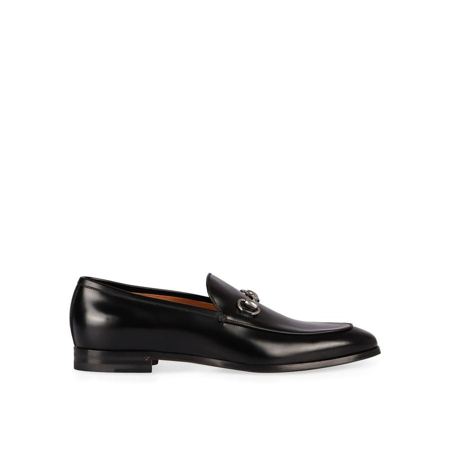 Gucci Black Calfskin Slip-On Loafers