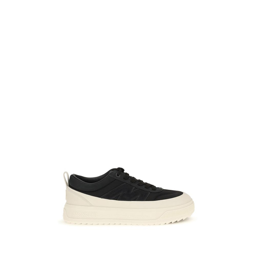 Moncler Black Calf Leather Bos Taurus Athletic Sneakers