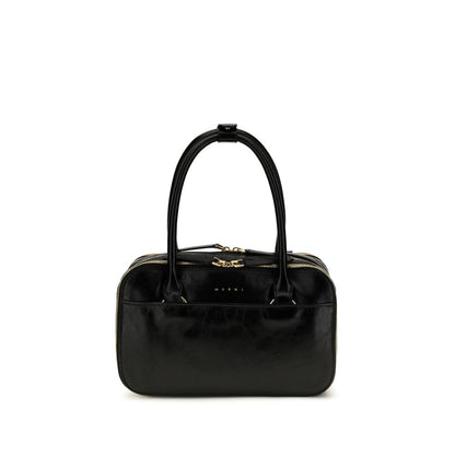 Marni Black Calf Leather Bos Taurus Handbag