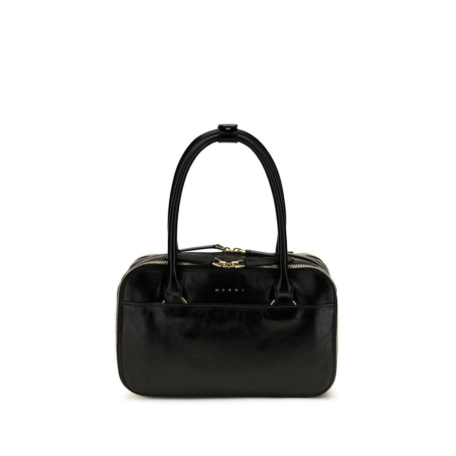 Marni Black Calf Leather Bos Taurus Handbag