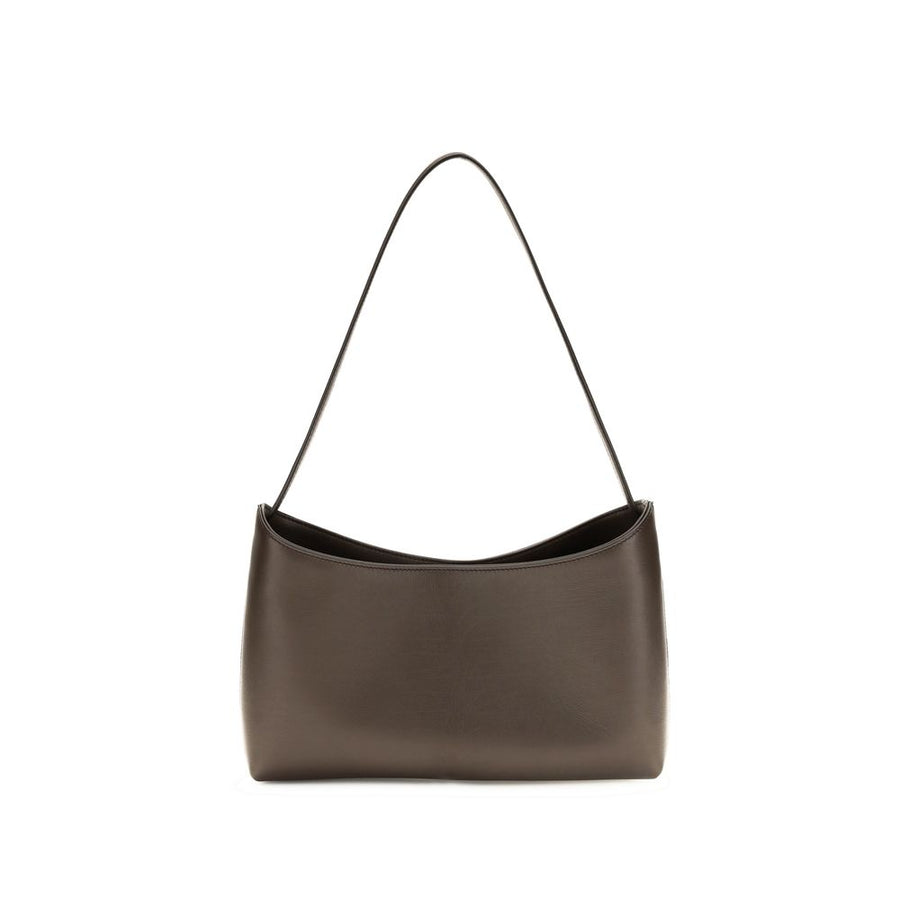 The Row Brown Calf Leather Bos Taurus Shoulder Bag