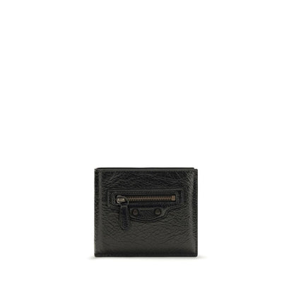Balenciaga Black Lamb Ovis Aries Aries Wallet