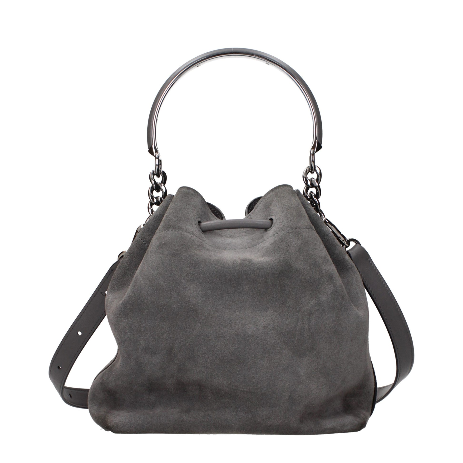 Jimmy Choo Gray Leather Handbag