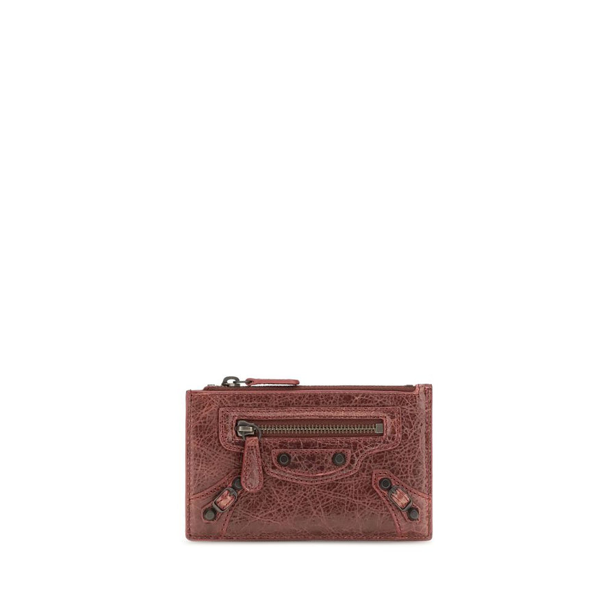 Balenciaga Bordeaux Lamb Ovis Aries Aries Wallet