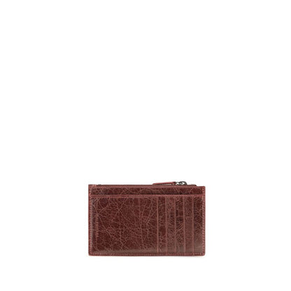 Balenciaga Bordeaux Lamb Ovis Aries Aries Wallet