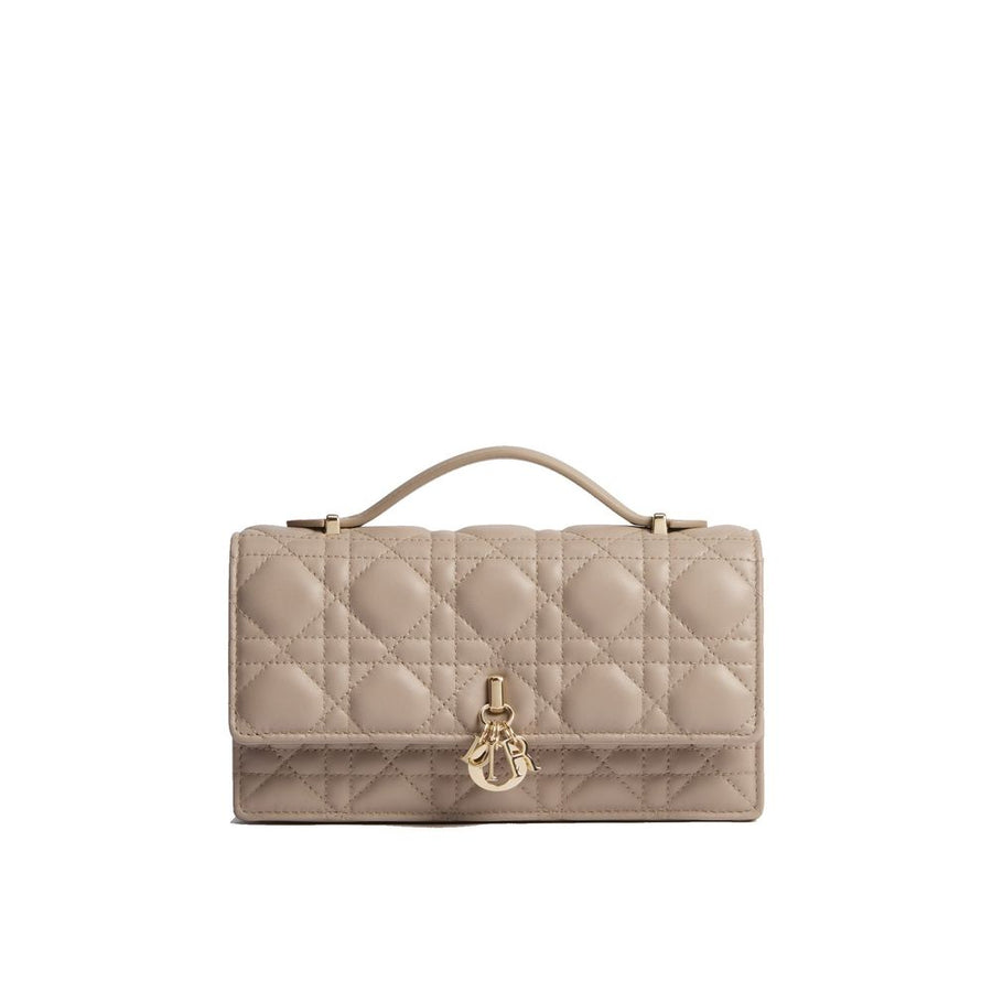 Dior Beige Leather Clutch Bag