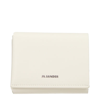 Jil Sander Beige Leather Wallet