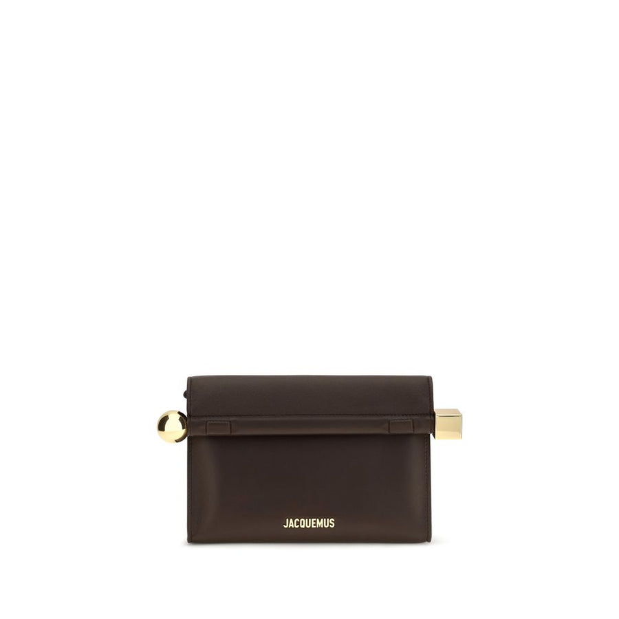 Jacquemus Brown Lamb Ovis Aries Aries Clutch Bag