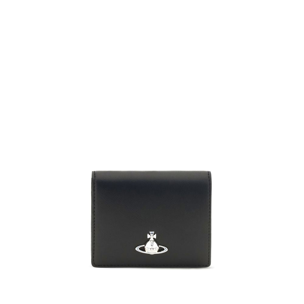 Vivienne Westwood Black Calf Leather Bos Taurus Wallet