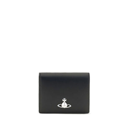 Vivienne Westwood Black Calf Leather Bos Taurus Wallet