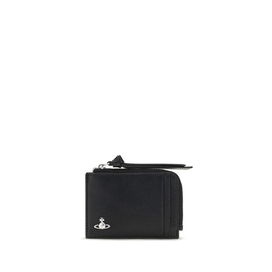 Vivienne Westwood Black Calf Leather Bos Taurus Wallet