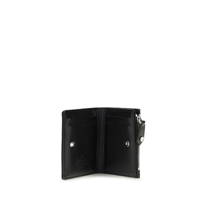 Vivienne Westwood Black Calf Leather Bos Taurus Wallet
