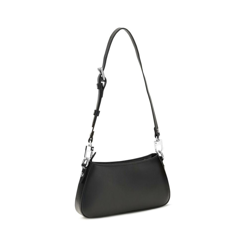 Vivienne Westwood Black Calf Leather Bos Taurus Shoulder Bag