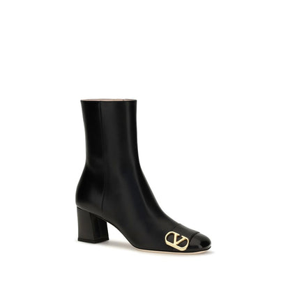Valentino Garavani Black Goatskin Ankle Boots