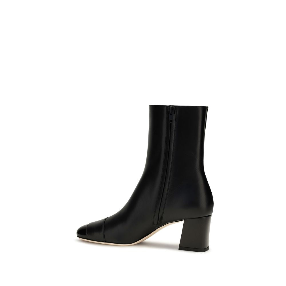 Valentino Garavani Black Goatskin Ankle Boots