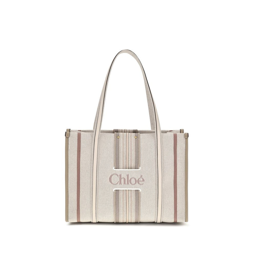 Chloé Beige Cotton Shoulder Bag