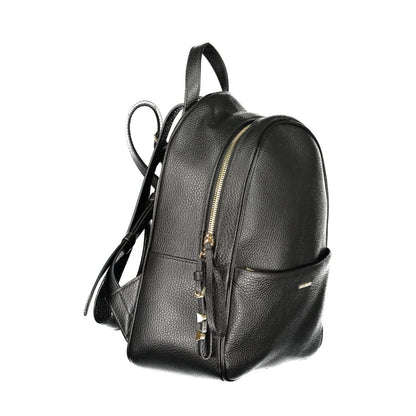 Coccinelle Black Leather Women's Backpack