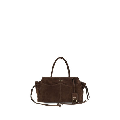 Prada Brown Calf Leather Bos Taurus Shoulder Bag