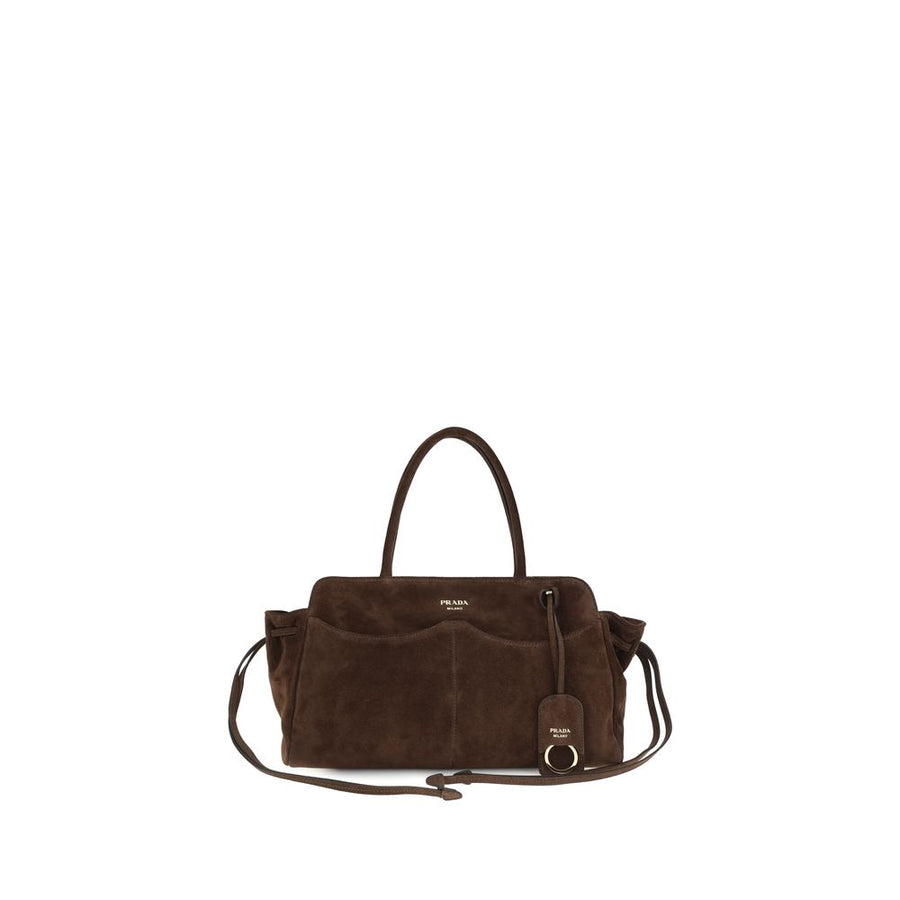 Prada Brown Calf Leather Bos Taurus Shoulder Bag