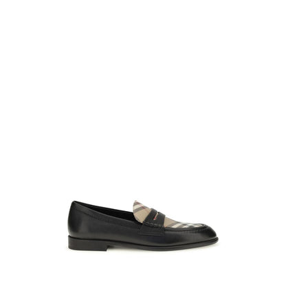 Burberry Black Lamb Ovis Aries Slip-On Loafers