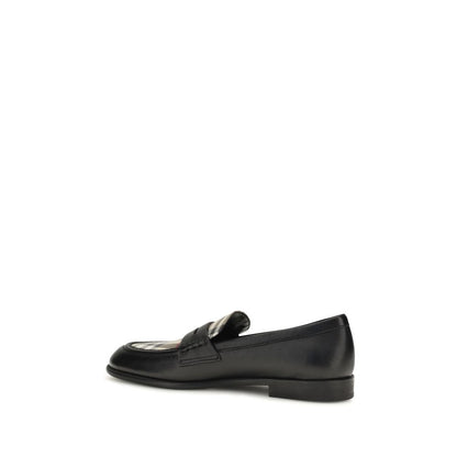 Burberry Black Lamb Ovis Aries Slip-On Loafers