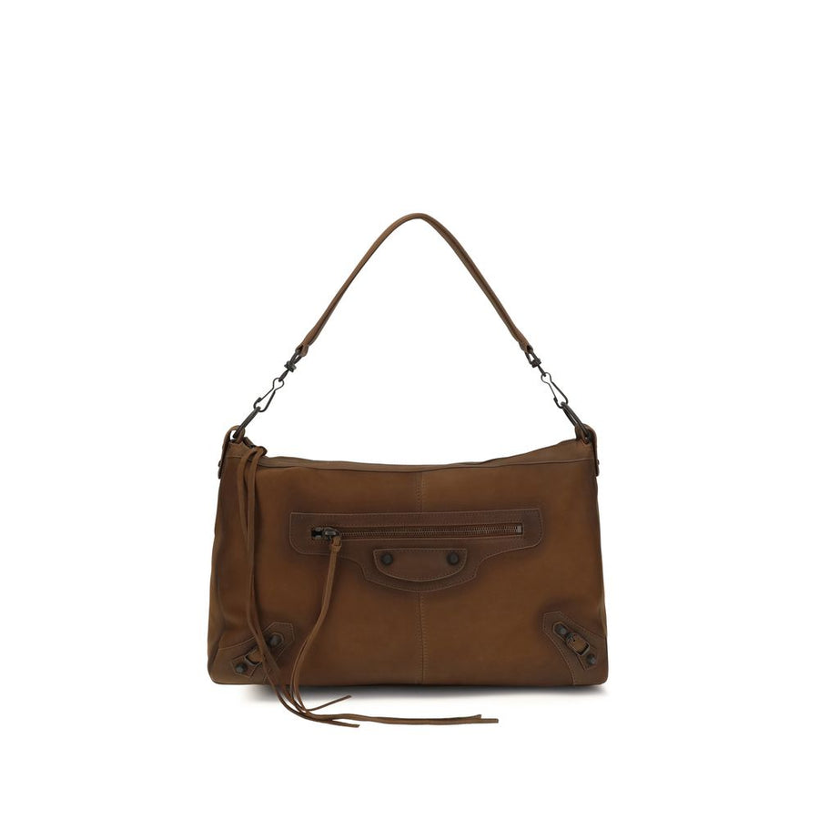 Balenciaga Brown Lamb Ovis Aries Shoulder Bag
