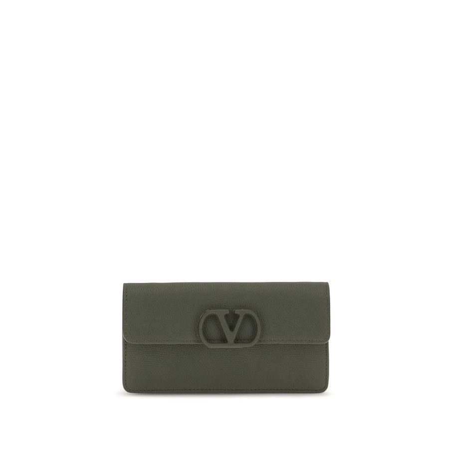 Valentino Garavani Bicolor Calf Leather Bos Taurus Wallet