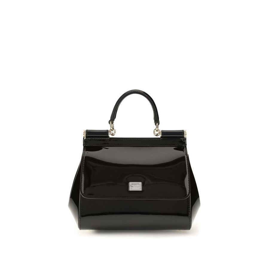 Dolce & Gabbana Black Calf Leather Bos Taurus Shoulder Bag