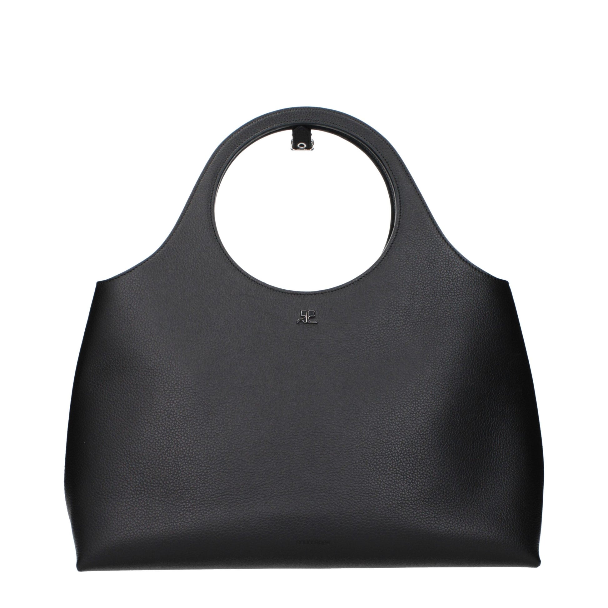 Courrèges Black Leather Handbag
