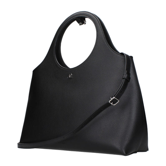 Courrèges Black Leather Handbag