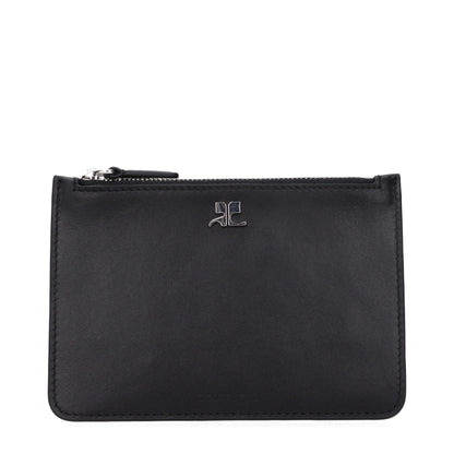 Courrèges Black Leather Wallet