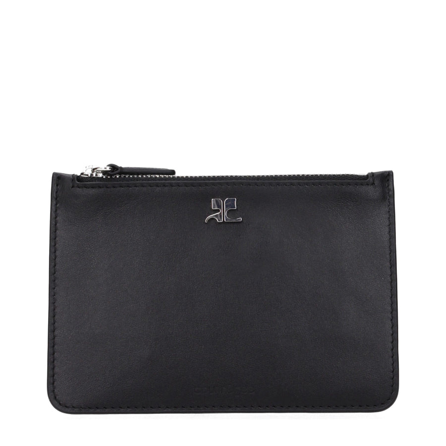 Courrèges Black Leather Wallet