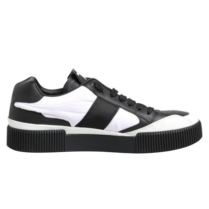 Dolce & Gabbana Black White MIAMI Low Top Men Sneakers Shoes