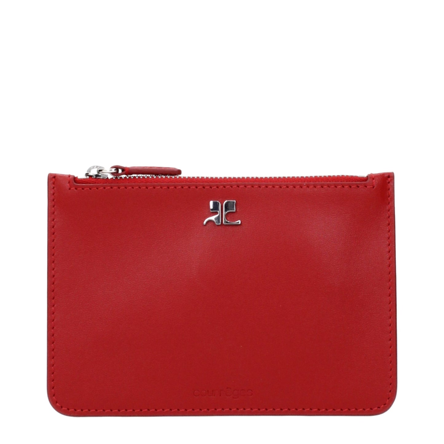 Courrèges Red Leather Wallet