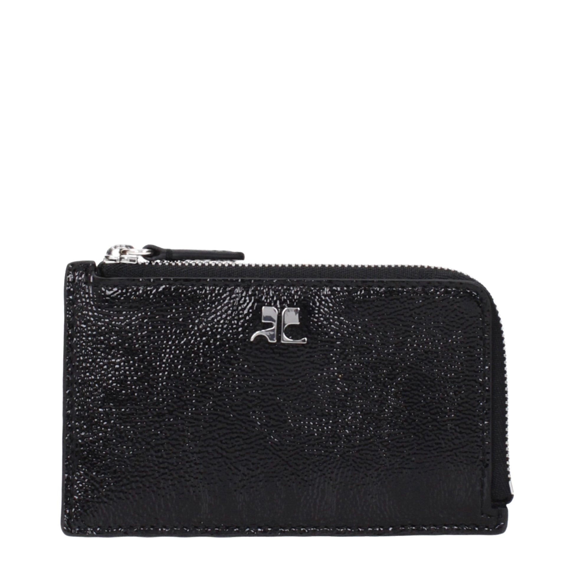 Courrèges Black Leather Wallet