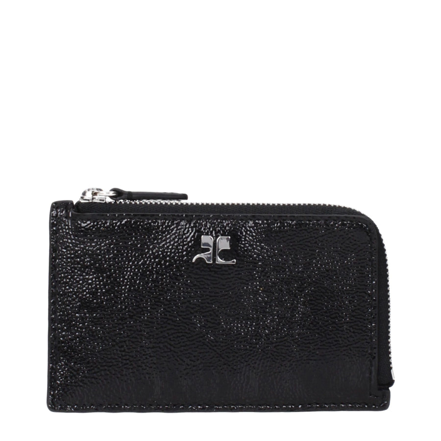 Courrèges Black Leather Wallet