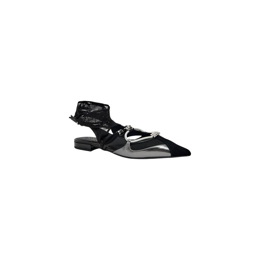 PINKO Black Leather Ballet Flats