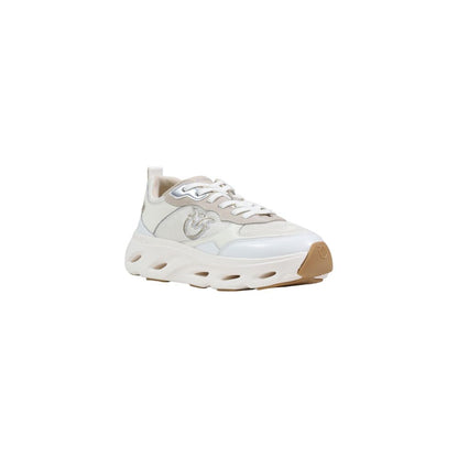 PINKO White Leather Chunky Sneakers