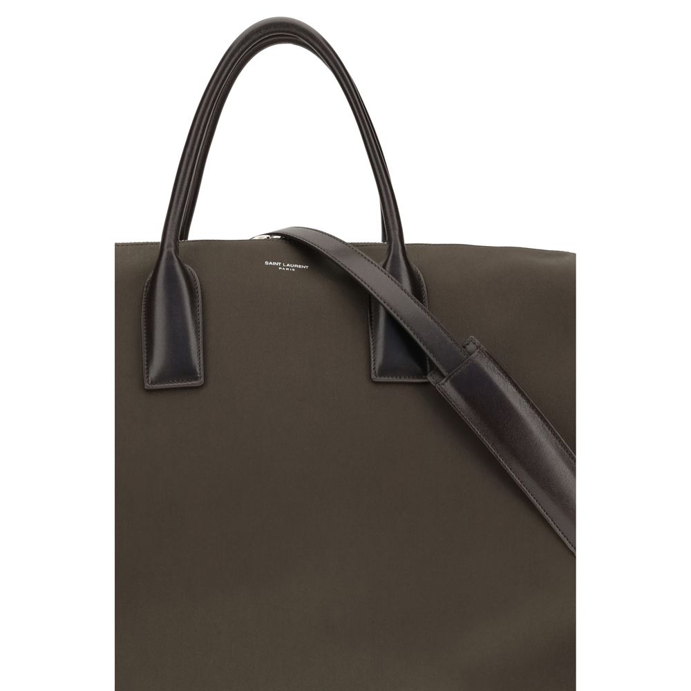Saint Laurent Brown Calf Leather Bos Taurus Handbag