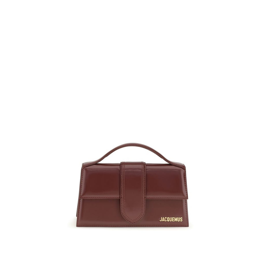 Jacquemus Bordeaux Calf Leather Bos Taurus Handbag