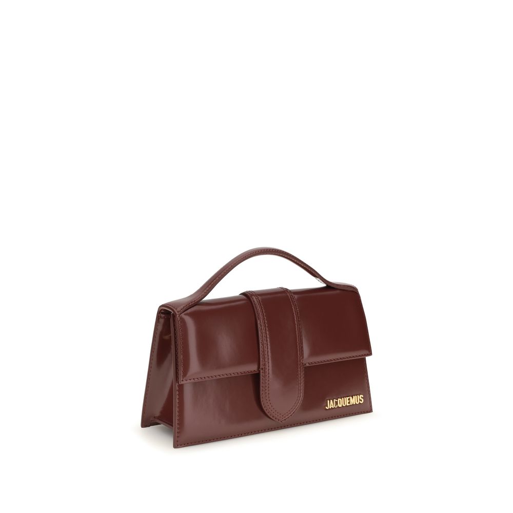 Jacquemus Bordeaux Calf Leather Bos Taurus Handbag