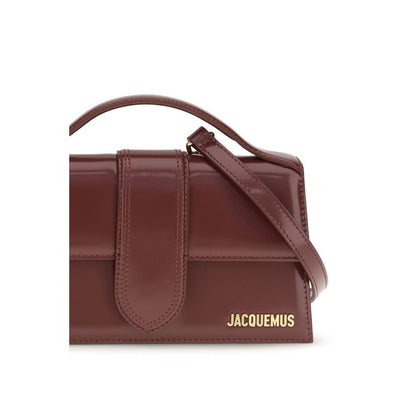 Jacquemus Bordeaux Calf Leather Bos Taurus Handbag