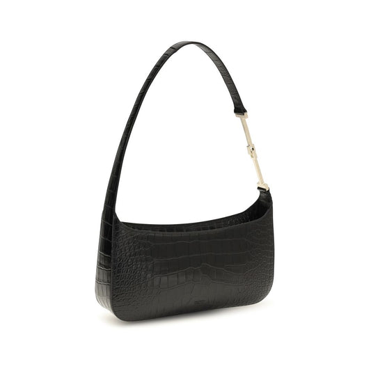 Tom Ford Black Calf Leather Bos Taurus Shoulder Bag