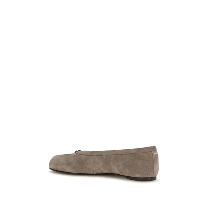 Maison Margiela Gray Calf Leather Bos Taurus Ballet Flats