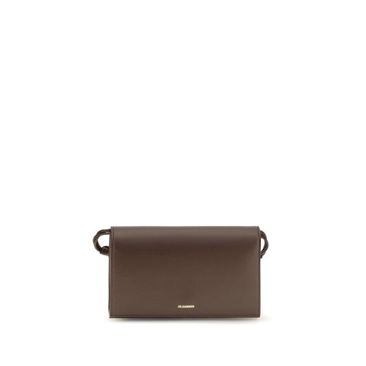 Jil Sander Brown Calf Leather Bos Taurus Wallet