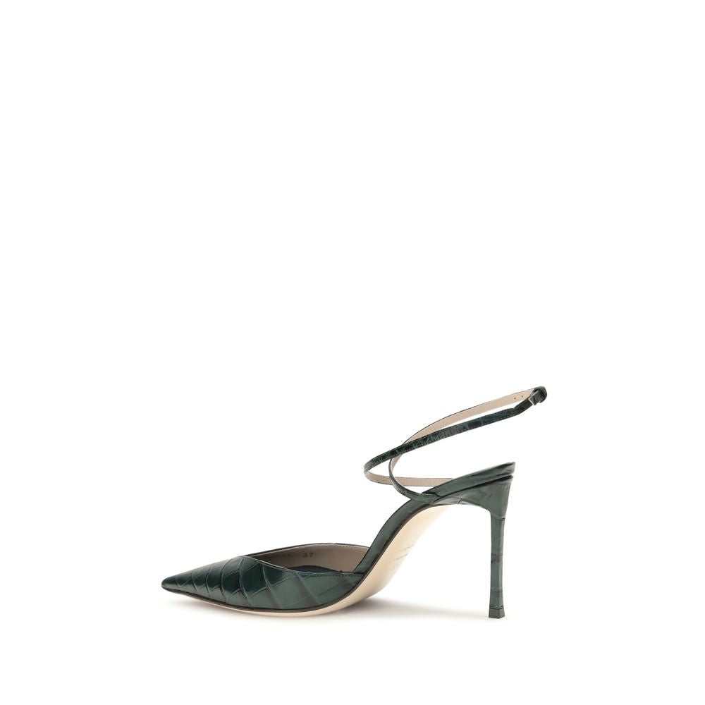 Tom Ford Bicolor Calf Leather Bos Taurus High Heel Pumps