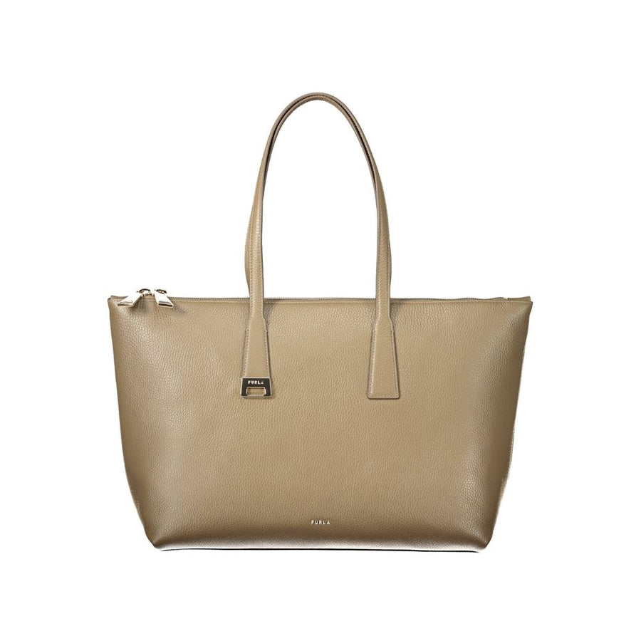 Furla Green Leather Handbag