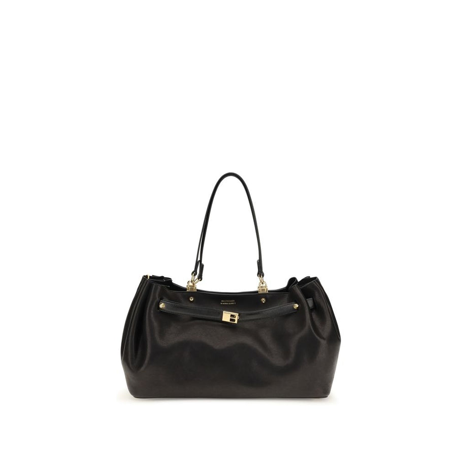 Balenciaga Black Calf Leather Bos Taurus Shoulder Bag