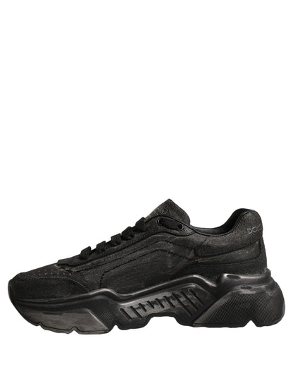 Dolce & Gabbana Black Daymaster Low Top Sneakers Shoes
